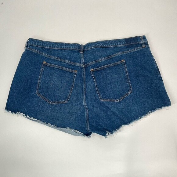 Abercrombie & Fitch The Mom Short High Rise Denim Jean Shorts Curve Love Sz 2X - Picture 4 of 7